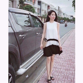 Đầm phối suông