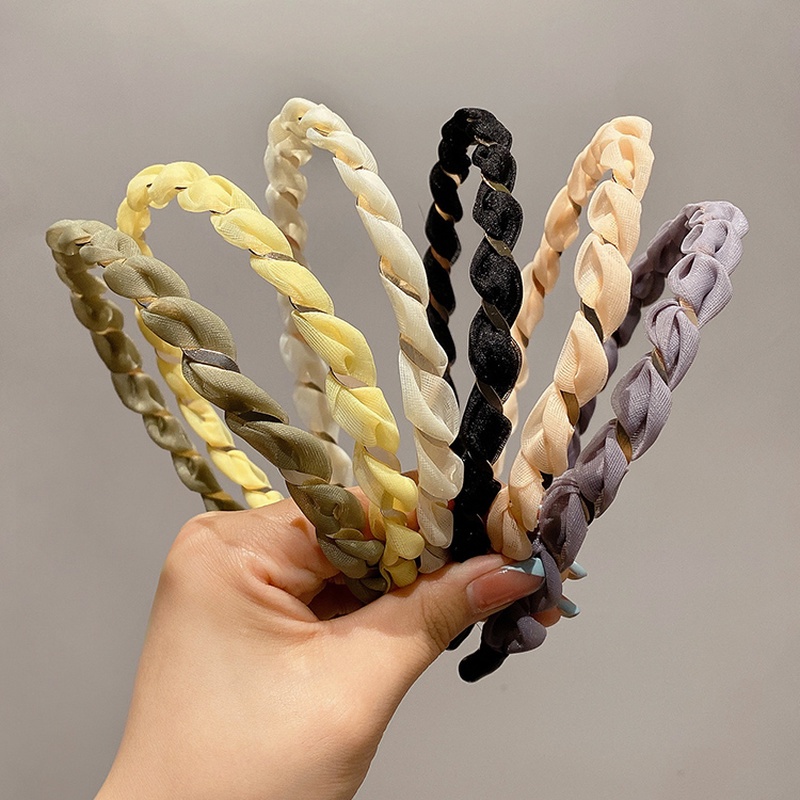 Băng Đô Cài Tóc Phối Lưới Phong Cách Hàn Quốc Ngọt Ngào Thời Trang Cho Nữ