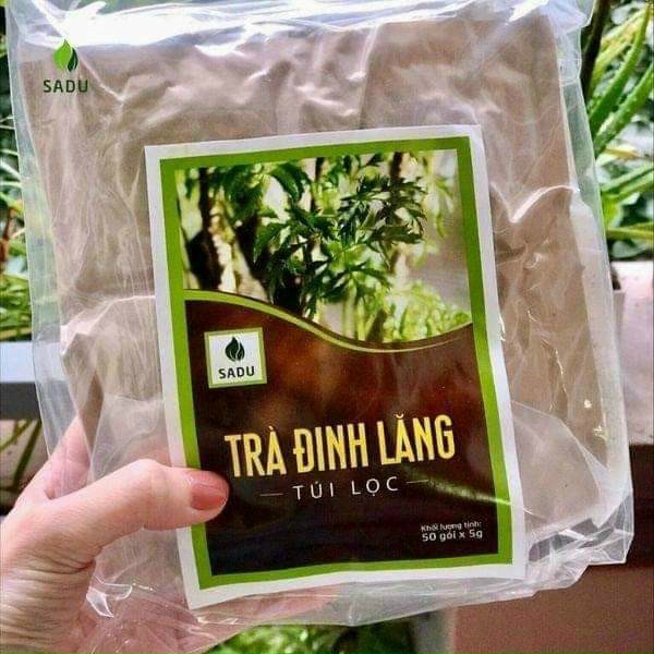 Trà Đinh lăng Sadu bịch 250g – tăng cường tuần hoàn máu não-ngủ sâu ngon giấc-ổn định huyết áp