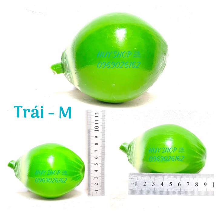 Quày trái DỪA nhân tạo, Trái Cây giả trang trí nhà cửa