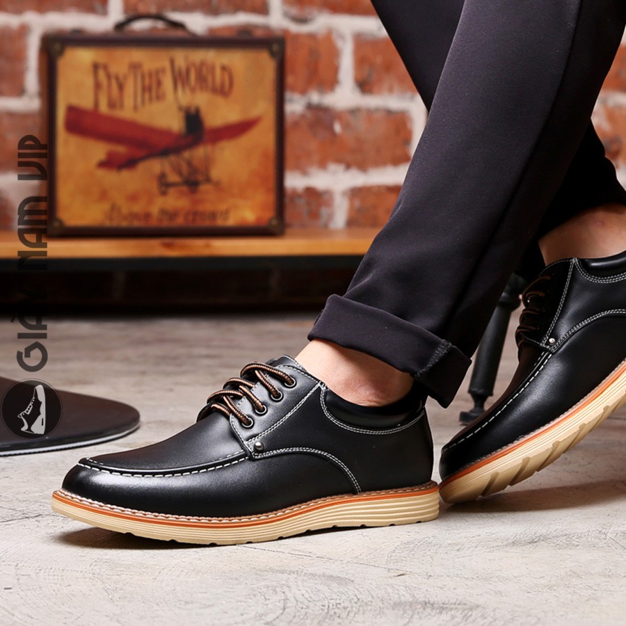 Giày Da Nam Cao Cấp - FREESHIP - Giày Thể Thao Da Bò Nam Tính GNK45 | BigBuy360 - bigbuy360.vn