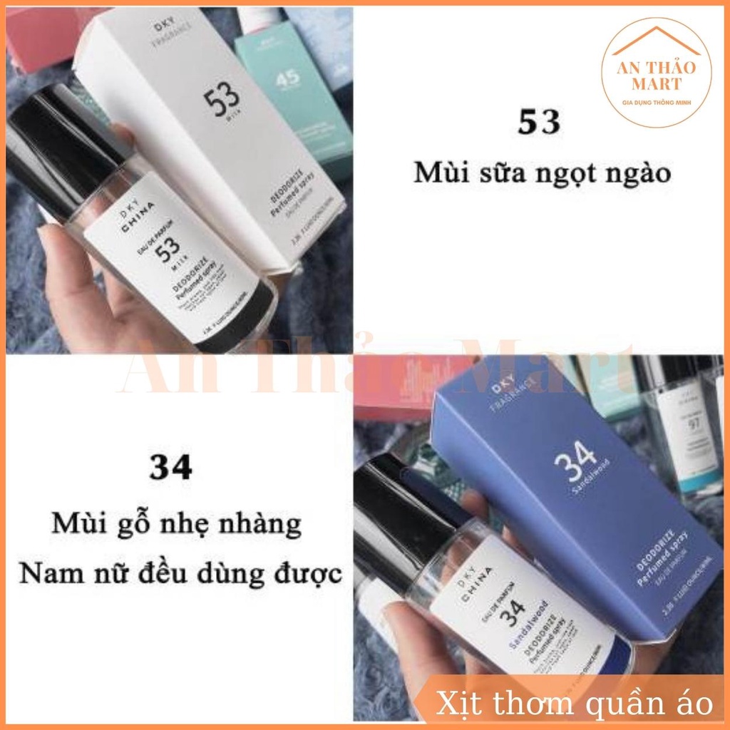 Xịt Thơm Quần Áo DKY Lưu Hương Lâu, Xịt Khuẩn Chống Muỗi Đốt