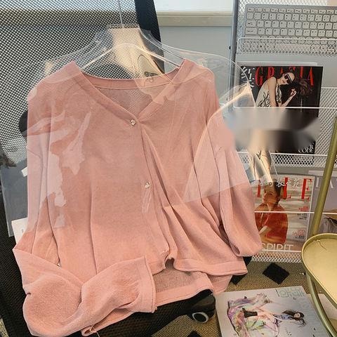 Áo Khoác Cardigan Dệt Kim Chống Nắng Thời Trang Hè Cho Nữ Sự Bảo Vệ