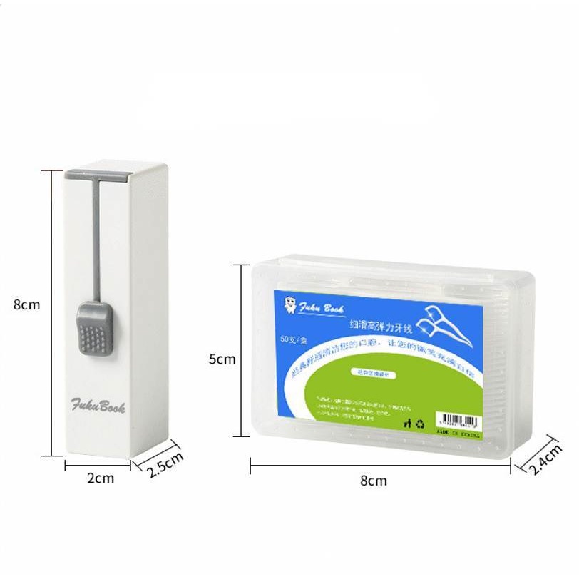 Hộp chứa tăm xỉa răng tự động/ 50 Thanh nha khoa tiện dụng
