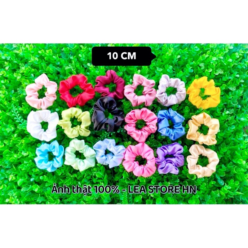 Buộc Tóc Scrunchies  Cột Tóc Scrunchies Phi Bóng Mềm Mại Nhiều Màu N01