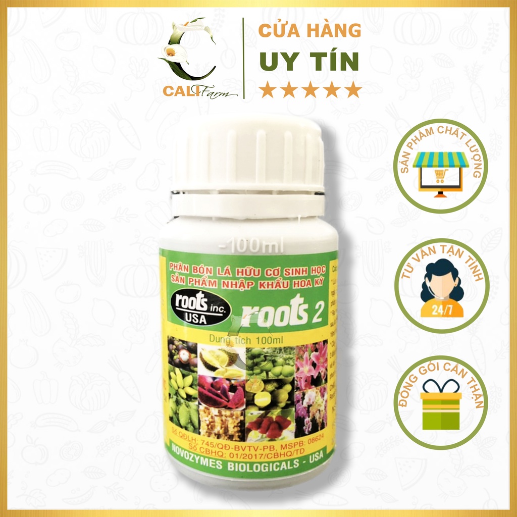 Phân bón lá cao cấp ROOT 2 chai 100ml Nhập khẩu USA