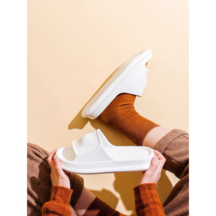 Dép bánh mỳ nữ LEAP Dép độn đế cao 3cm ulzzang hottrend năm nay