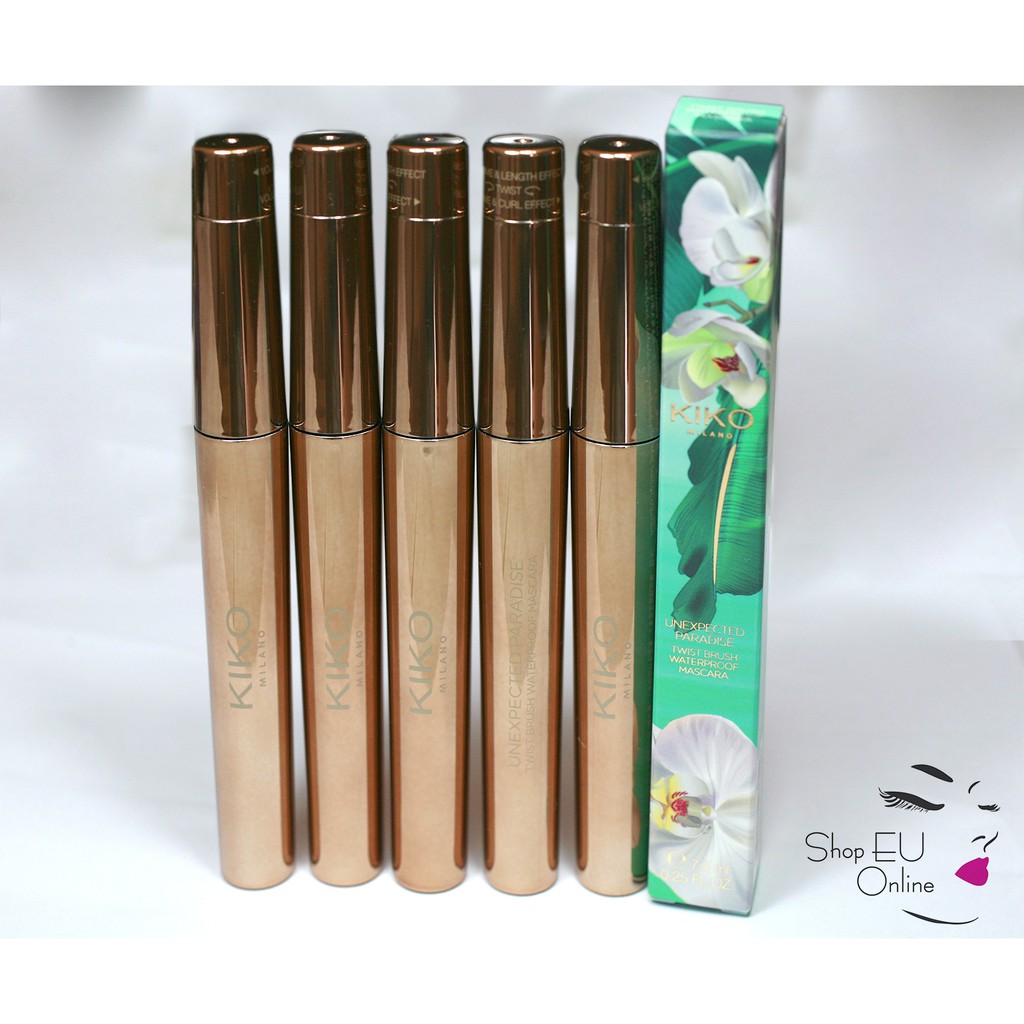 Mascara KiKo UNEXPECTED PARADISE WATERPROOF Mascara Dài Mi Cong Mi Dày Mi Chống Nước Không Vón Cục