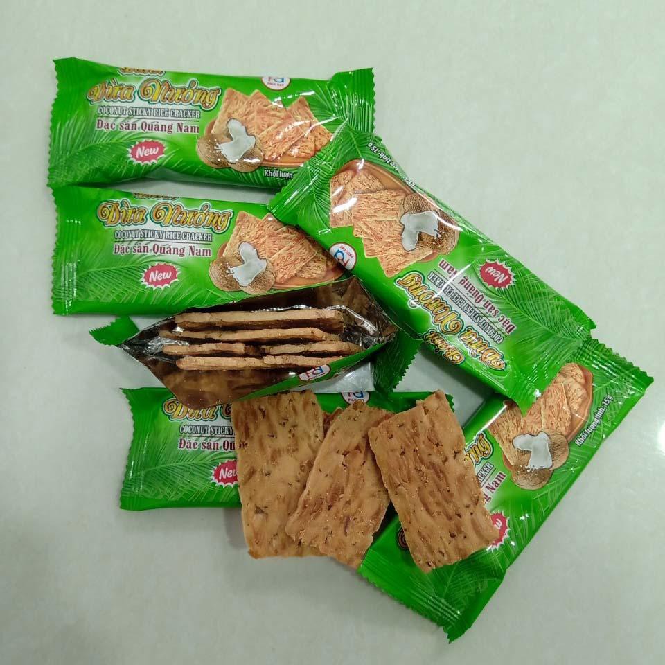 Bánh Dừa Nướng Quảng Nam Đặc Sản Hiệu Phúc Đạt 180g - Món Bánh Ăn Vặt