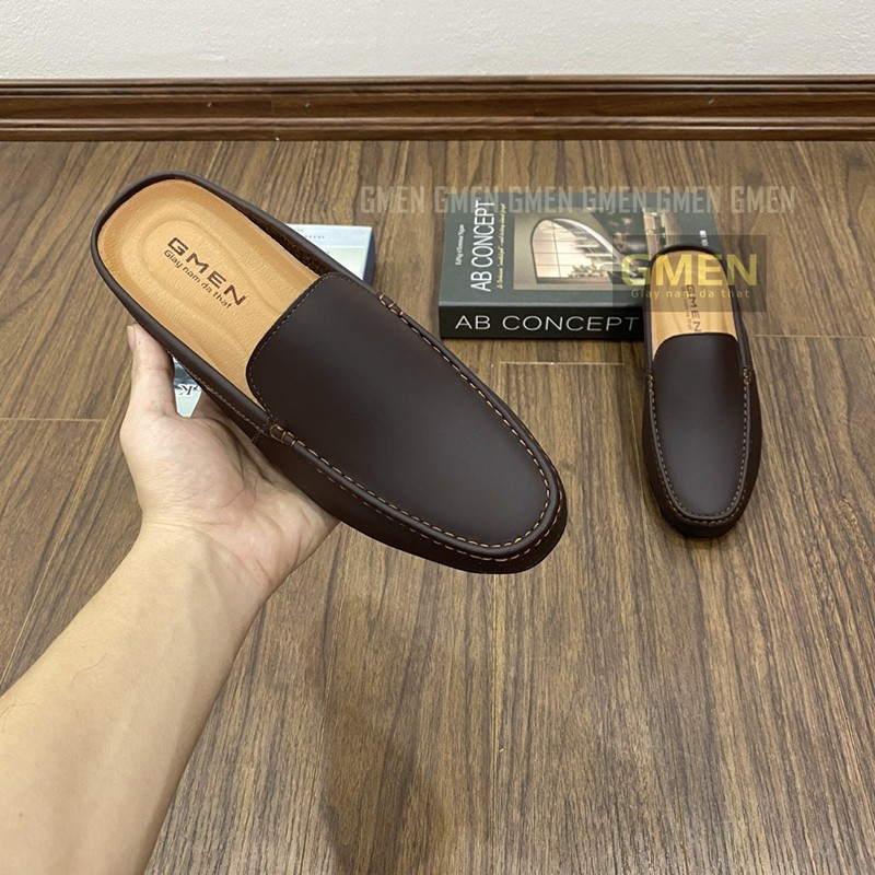 Giày sục nam da bò 100%, sục mẫu mới bảo hành 1 năm 𝐆𝐌0358 | BigBuy360 - bigbuy360.vn