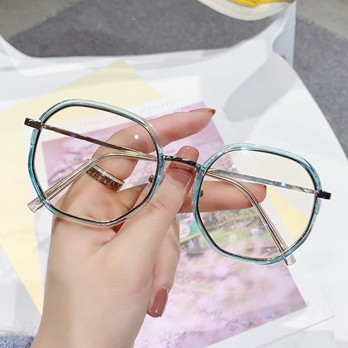 Kính cận thị thành phẩm. Mắt Kính Gọng Tròn Chống Ánh Sáng Xanh Phong Cách Cổ Điển Thời Trang Cho Nam Nữ