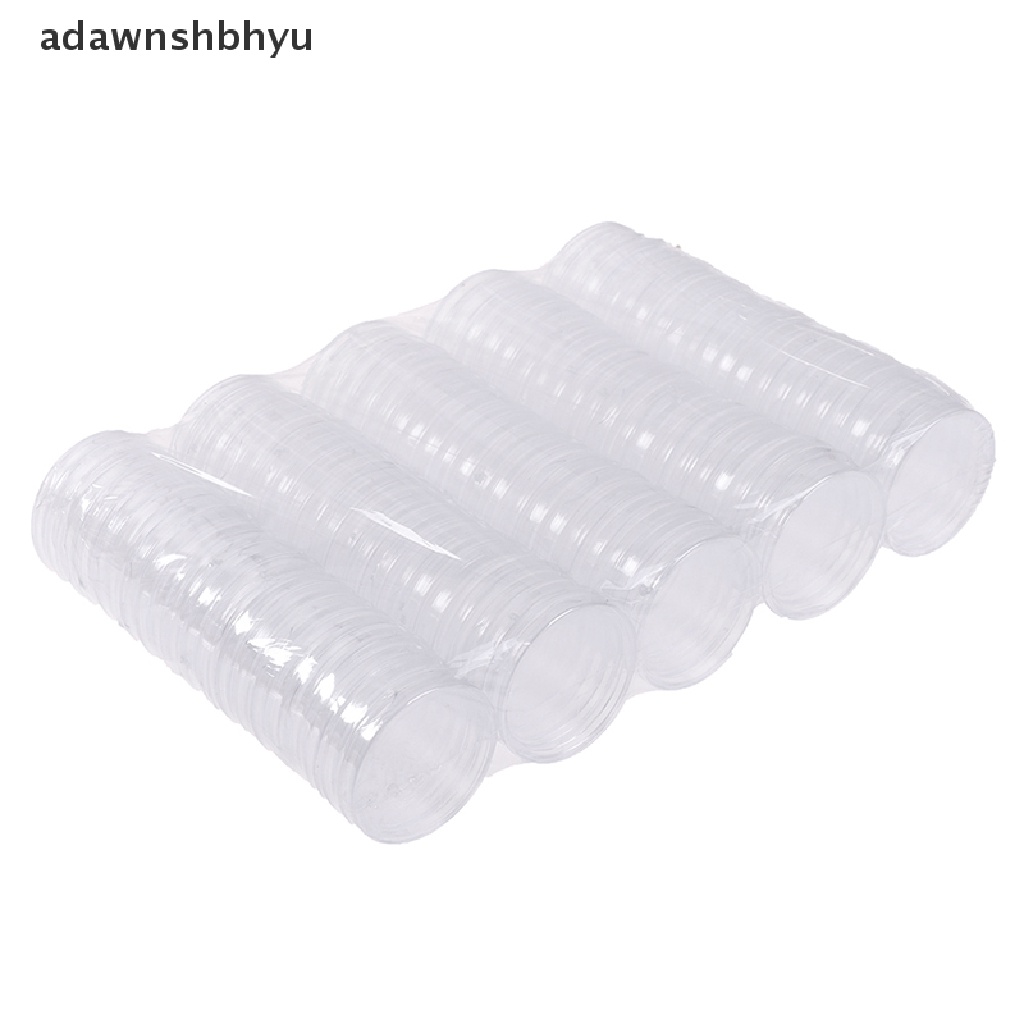 Set 100 Hộp Tròn 27mm Trưng Bày Tiền Xu Tiện Dụng Ốp