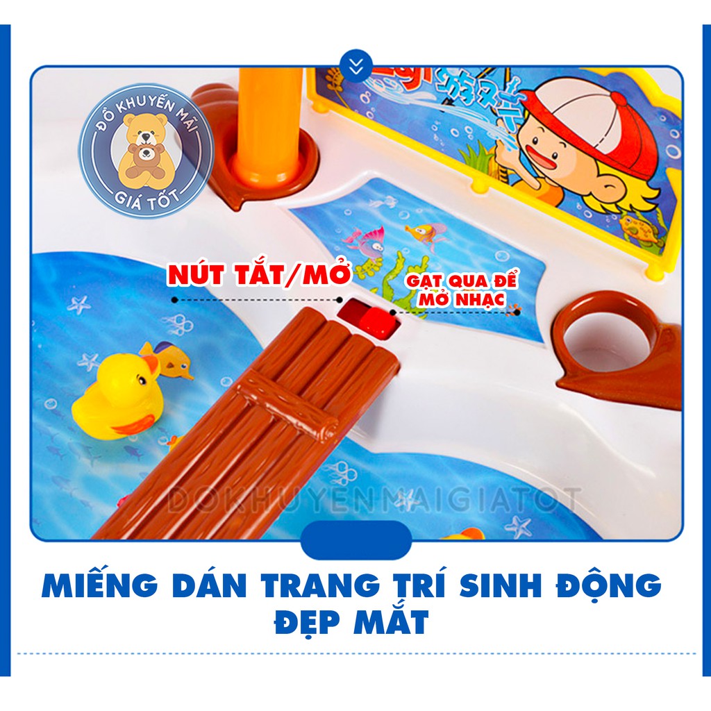 Đồ chơi câu cá hình vịt con màu vàng dùng pin có nhạc cho bé 685-30 - Đồ khuyến mãi giá tốt