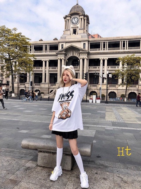 Áo phông Gấu Bóng chày chất tici H2O978