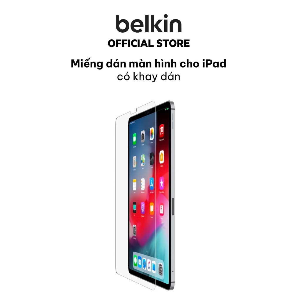 Miếng dán màn hình Belkin cho iPad có khay dán tiện lợi Hàng chính hãng