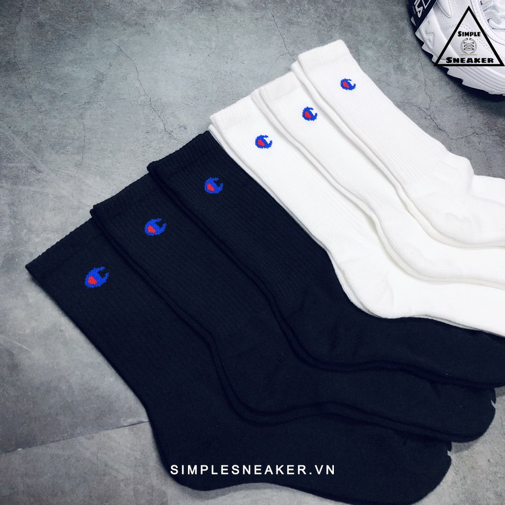 Tất Cổ Cao Champion 🔴FREESHIP🔴Vớ Champion Cao Cấp Chính Hãng -  Chất Cotton Thấm Hút Chống Hôi Chân Chơi Thể Thao
