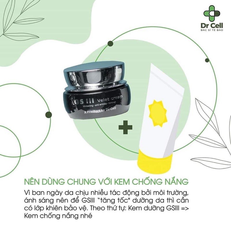 Kem Dưỡng Trắng Da Chống Nắng GS3