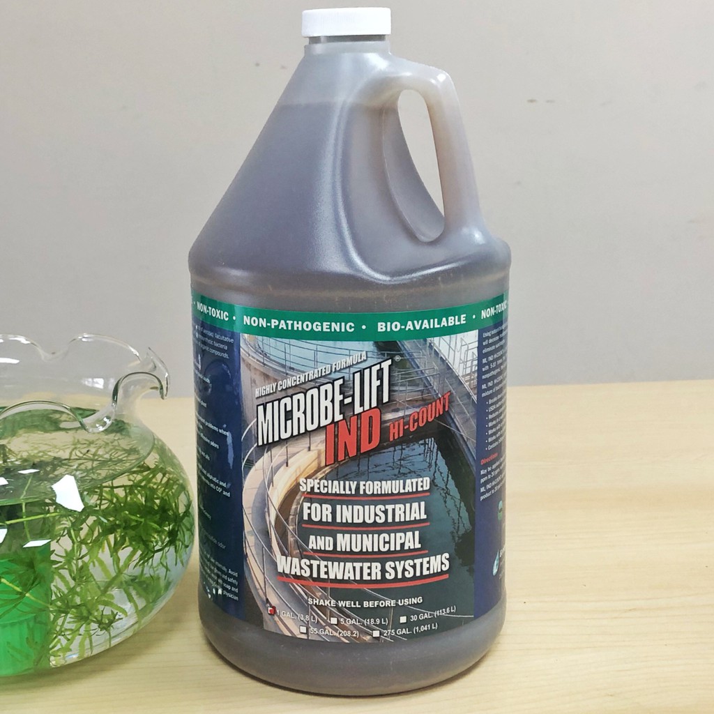 [Hàng Mỹ] Vi sinh MicrobeLift IND Mỹ, Vi sinh hiếu khí xử lý nước thải dạng lỏng (Can 3,8 lít)