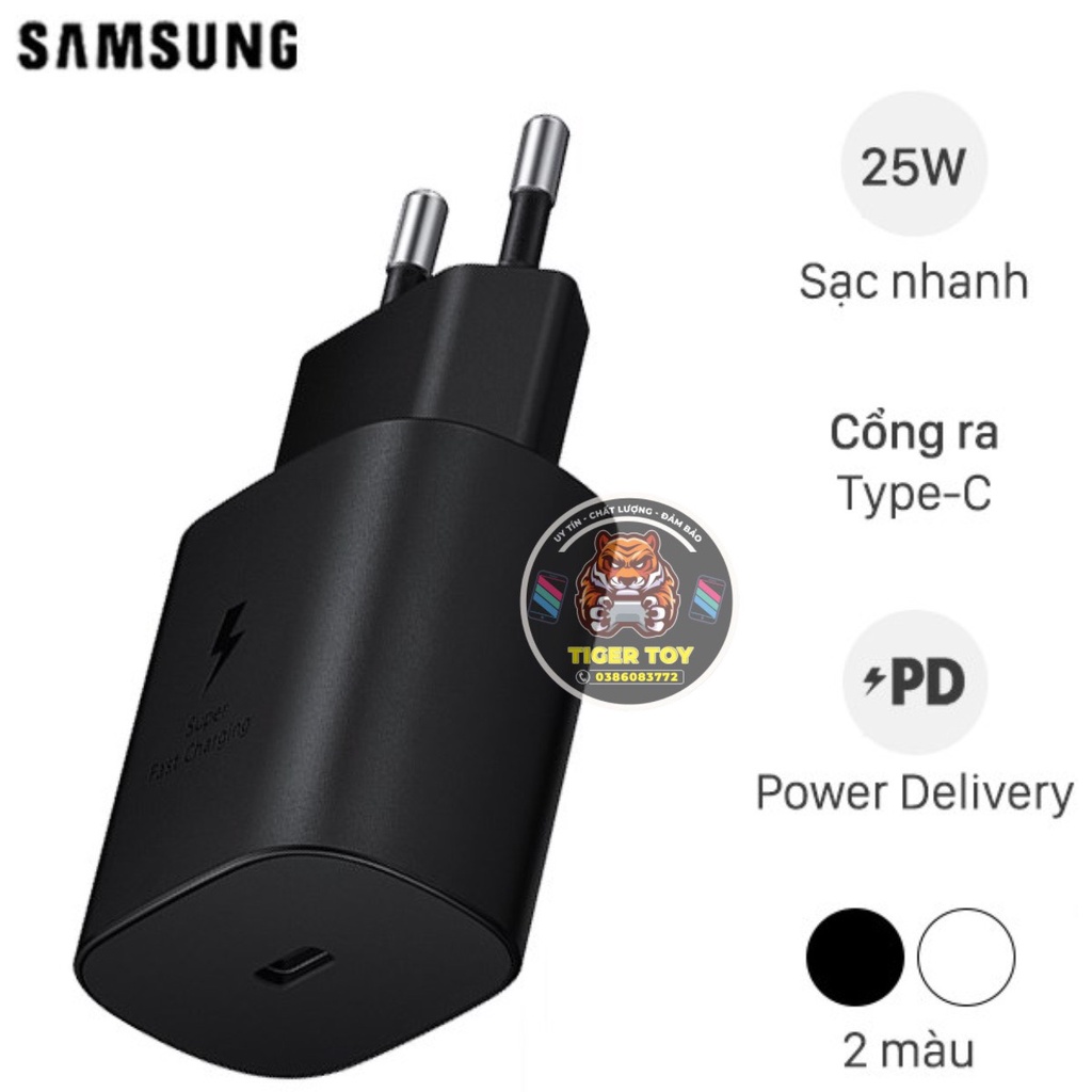 Củ sạc nhanh SS 25W Loại Xịn bảo vệ quá áp, chất lượng ổn định - Tiger.cube