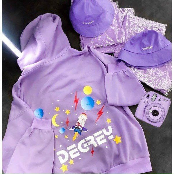 Áo Hoodie Chống Bụi Cho Nữ Cho Nam Có 2 Màu Sweater Form Rộng In Hình Degrey unisex ulzzang 123SHOP | BigBuy360 - bigbuy360.vn