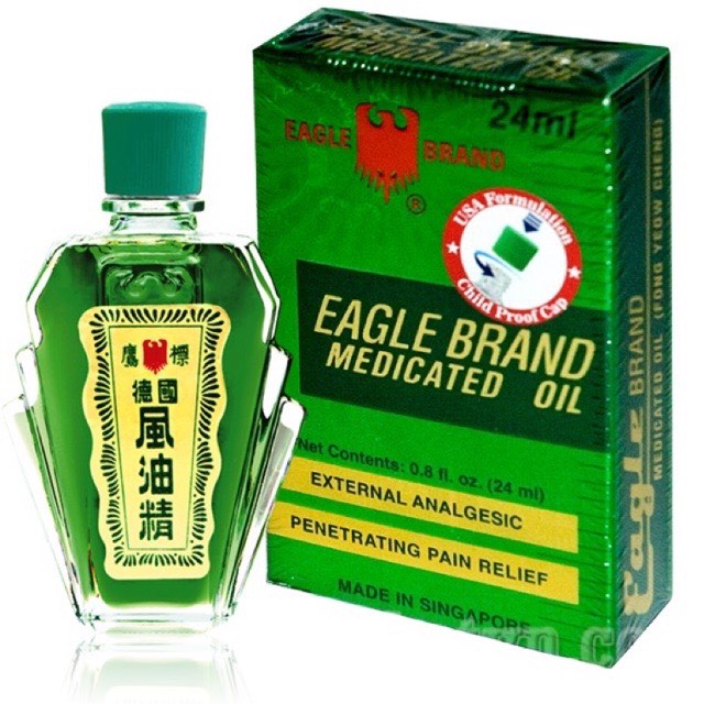 Dầu gió xanh con ó Singapore 24ml