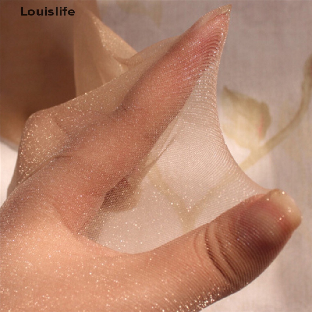 Quần tất Louislife nylon mỏng lấp lánh liền mạch gợi cảm cho nữ