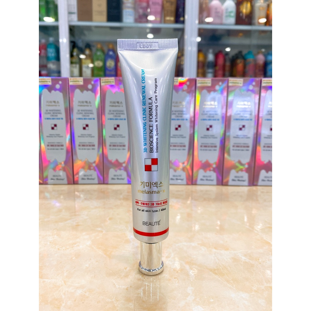 Kem Trắng Da Giảm Nám Tàn Nhang MELASMA-X 3D WHITENING CLINIC Hàn Quốc 40ml