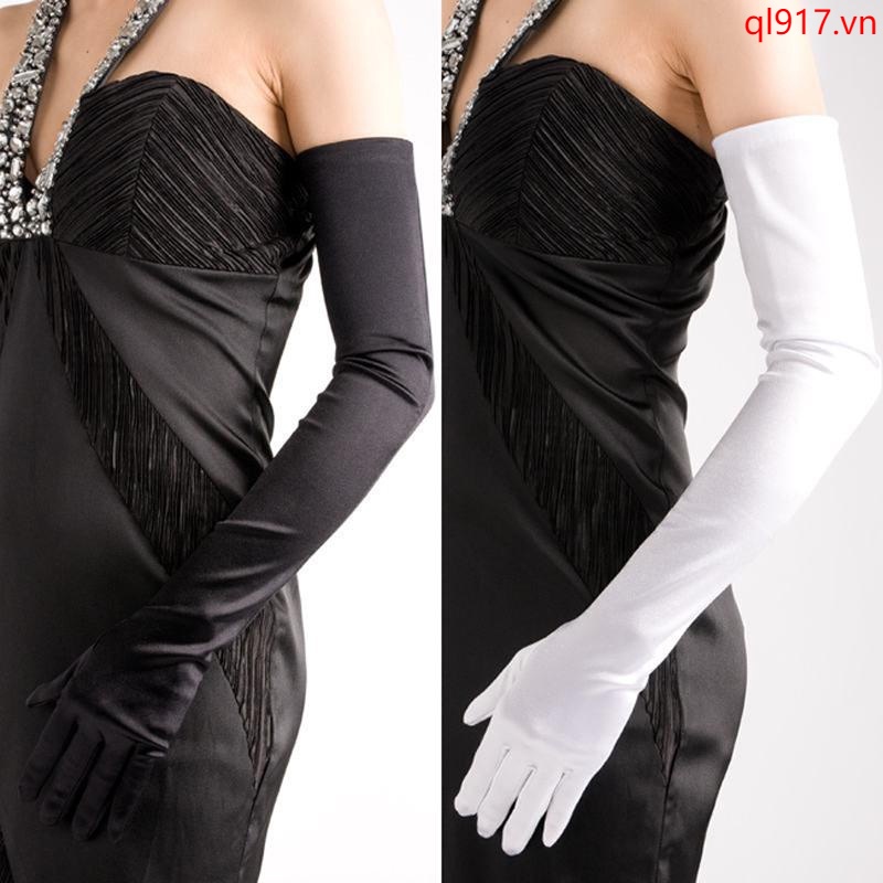 Găng tay cô dâu dài gần đến vai thời trang chất lượng cao