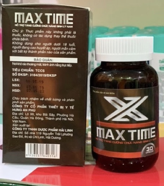 Max Time Ba kích, Hàu biển Hỗ trợ tăng cường chức năng sinh lý nam (hiệu quả)