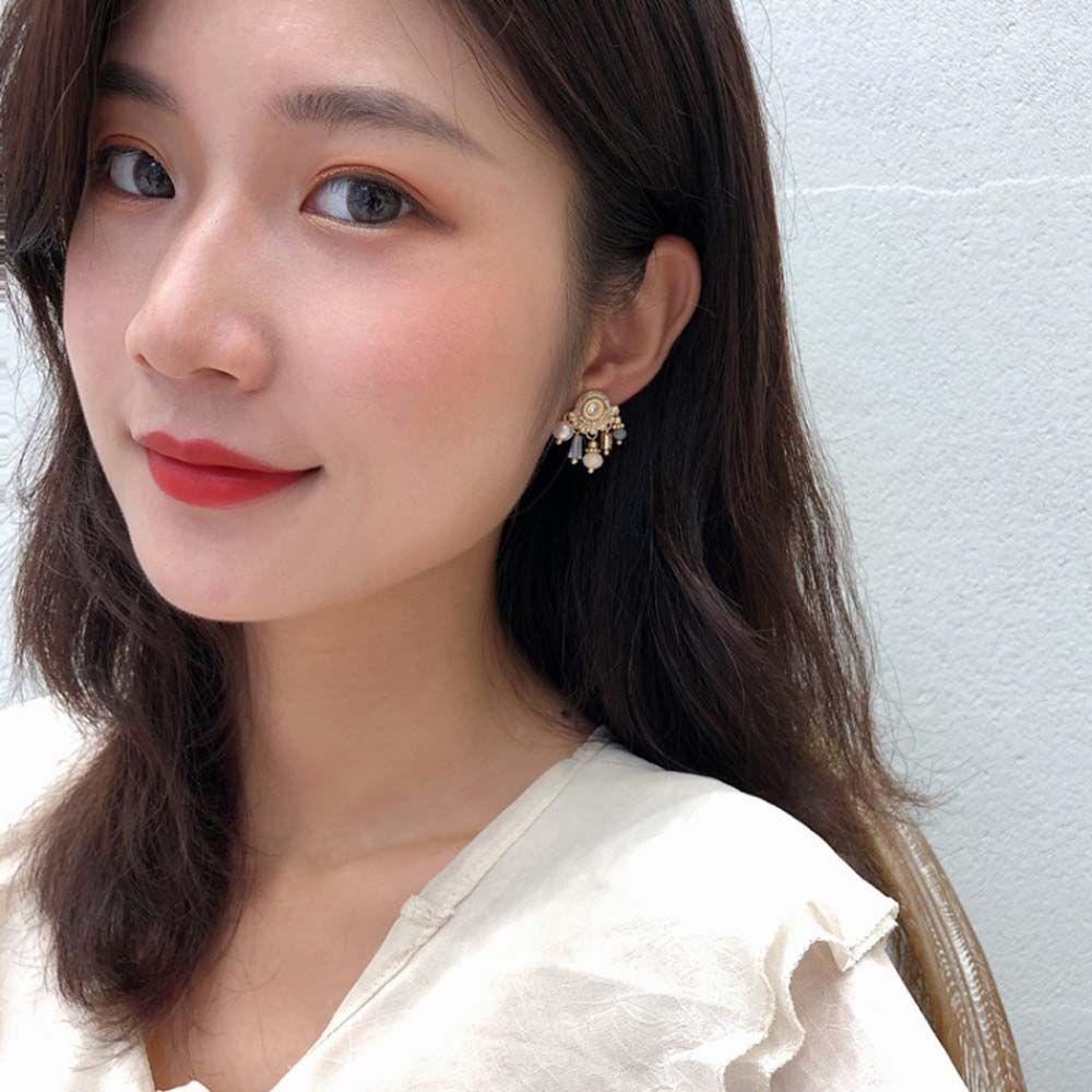 Hoa Tai Dáng Dài Phối Tua Rua Thiết Kế Sang Trọng Cho Nữ|Trang Sức Vòng Cổ