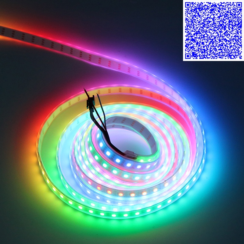 LED DÁN FULL MÀU ARGB NEOPIXEL WS2812B 5V 74LED/MÉT CUỘN 1 MÉT