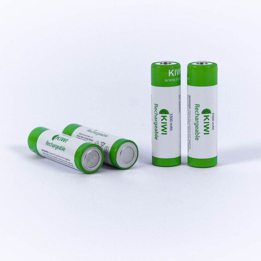 [ Chính Hãng ] Pin sạc Kiwi Ni-MH AA vỉ 4 viên 3300mAh Rechargeable