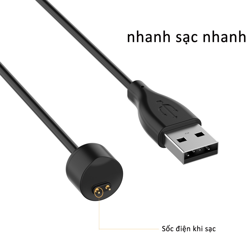 Dây cáp sạc thông minh phụ kiện chuyên dụng cho đồng hồ Miband 5 / Miband 6