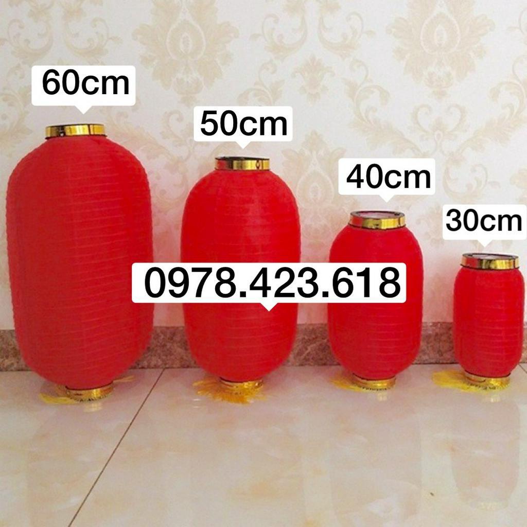 Đèn Lồng Đỏ Bầu dục hình trụ dài trang trí Tết, Khai Trương, nhà chùa, khu du lịch, trường học, nhà hàng Trung quốc