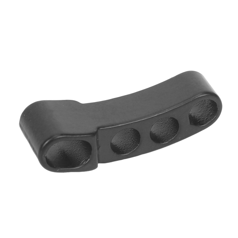 10x U Phong cách hợp kim kẽm có thể điều chỉnh Khóa còng cho vòng đeo tay Paracord Dây màu đen