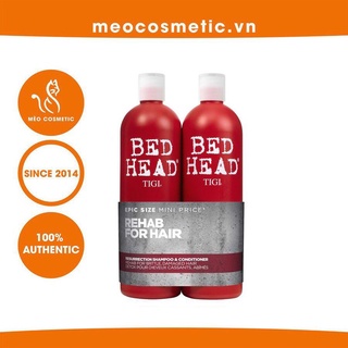 FREESHIP TOÀN QUỐC - Dầu Gội TiGi Đỏ 1500ML/Cặp [Phục Hồi Tóc Hư Tổn]