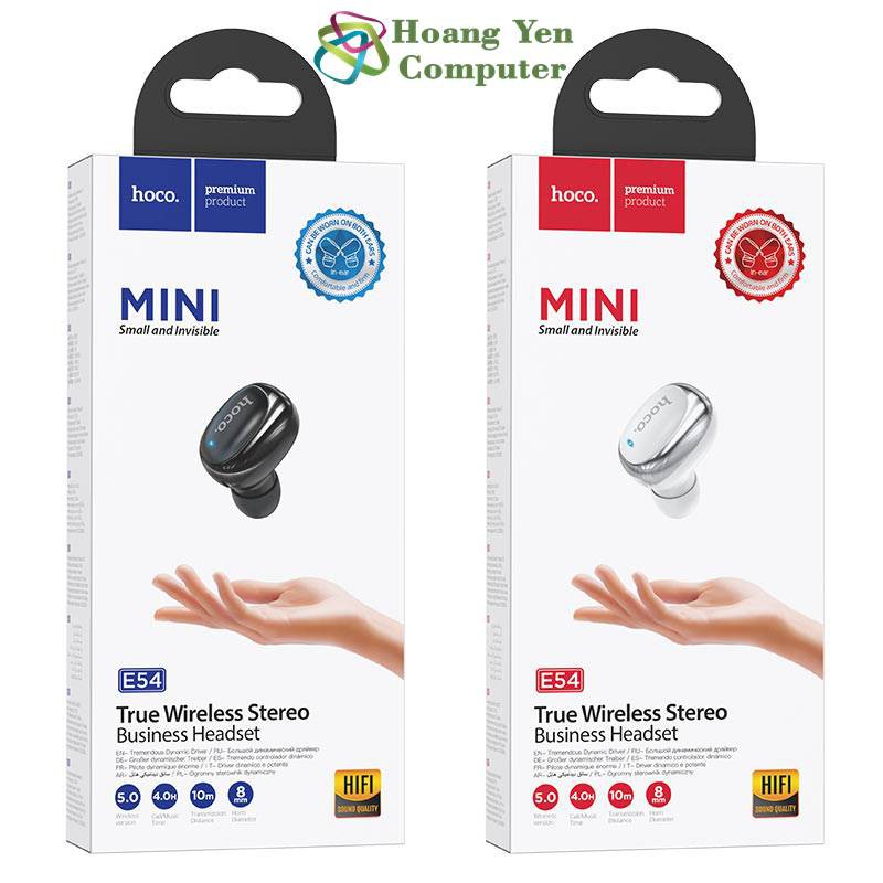 Tai Nghe Bluetooth Mini Hoco E54 V5.0 Chính Hãng - Bảo Hành 1 Năm - Hoàng Yến Computer