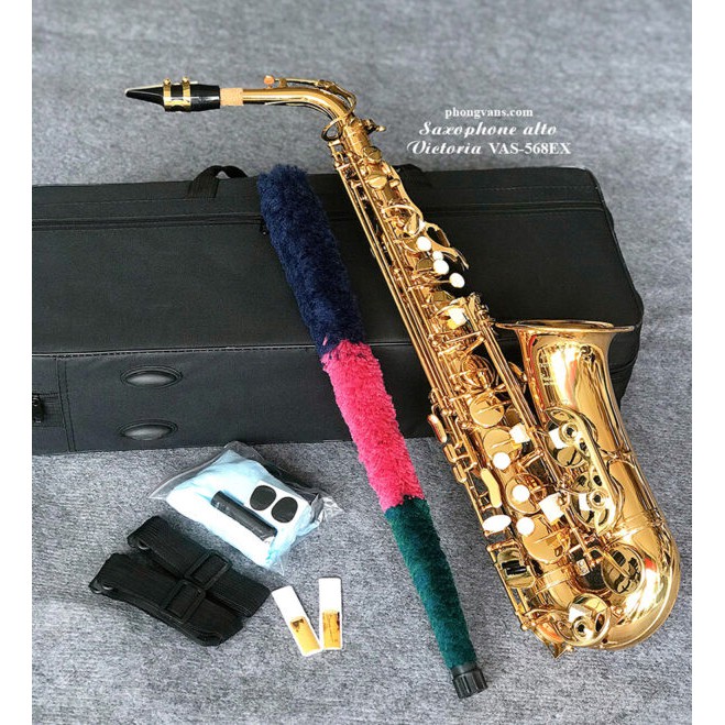 Kèn saxophone alto Victoria VAS-568EX màu vàng