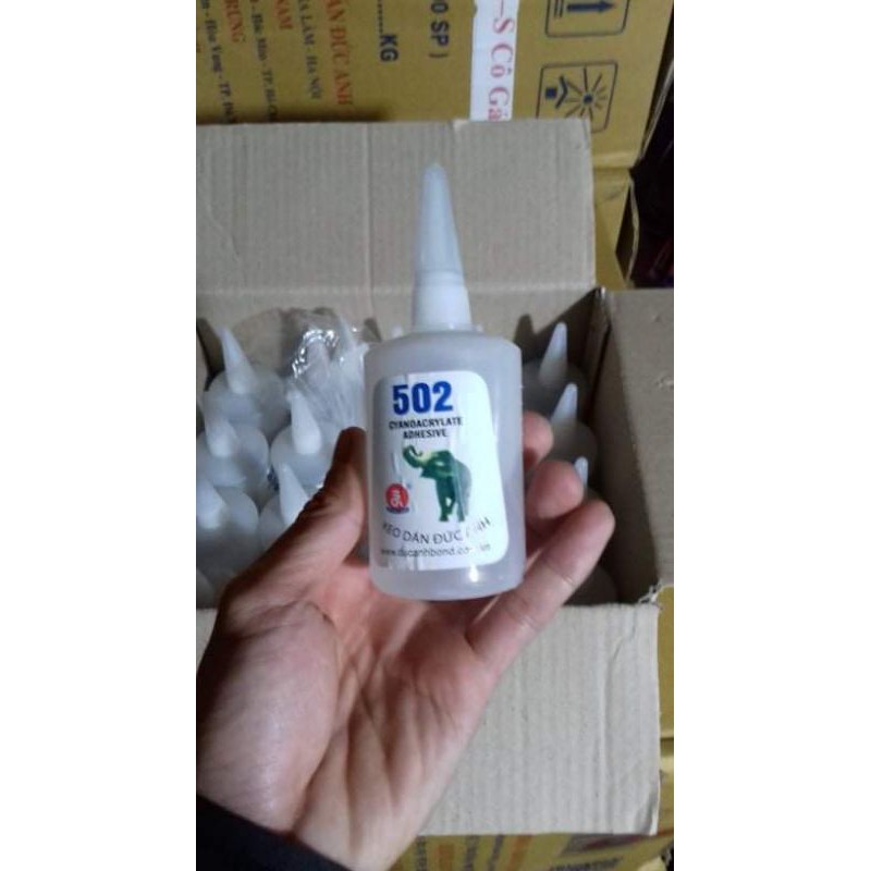 hộp 20 lọ keo 502 to