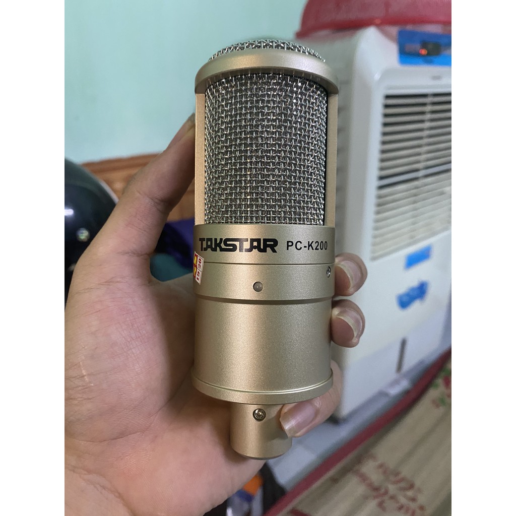 Mic Thu Âm Takstar PC K200 🚛 FREESHIP 🚛 Micro Takstar PC K200 Chất Âm Cực Ấm , Thiết Kế Cực Đẹp . Bảo Hành 12 Tháng