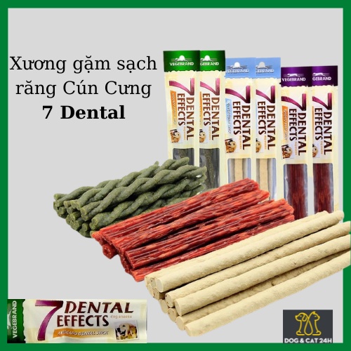 Xương gặm sạch răng thơm miệng 7 Dental Effects Cho Cún ( 15gr ) - Phù hợp cho các bé nhỏ