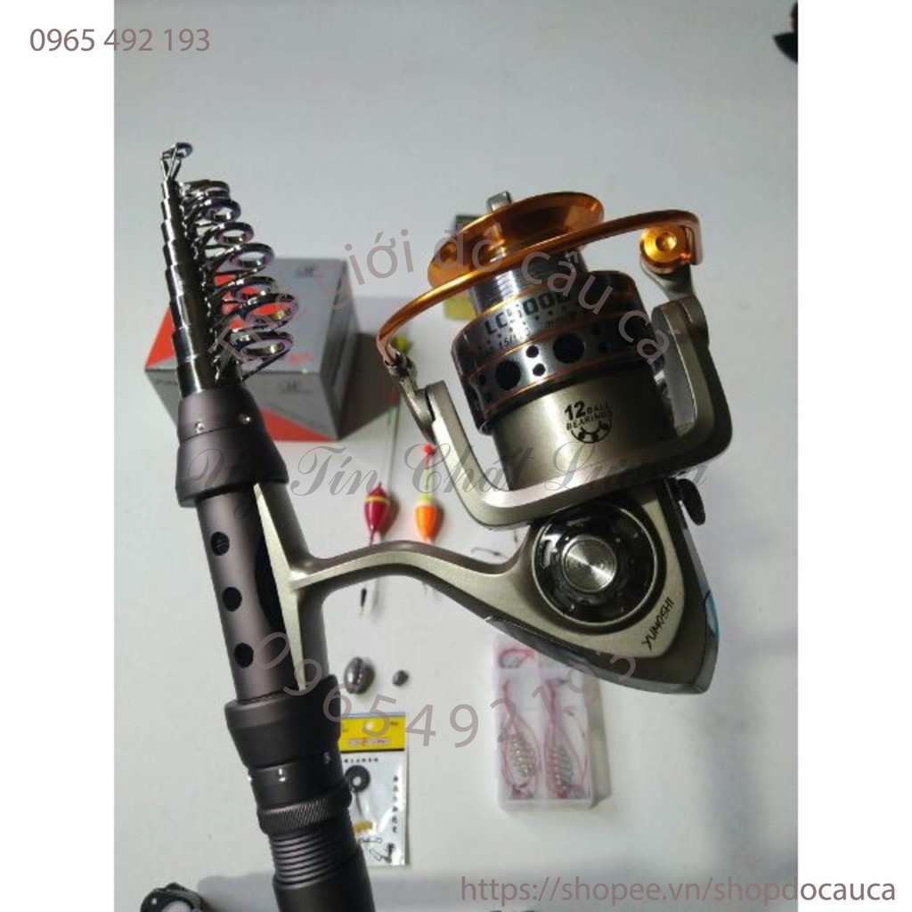 Bộ cần câu Daiwa rút gọn dài 3M + LC 6000 ( rẻ vô địch )