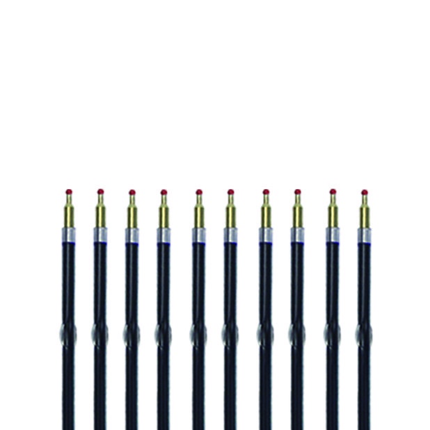 Ruột bút bi Stacom mực xanh RBP05 ngòi 0.5mm (set 10 ruột)