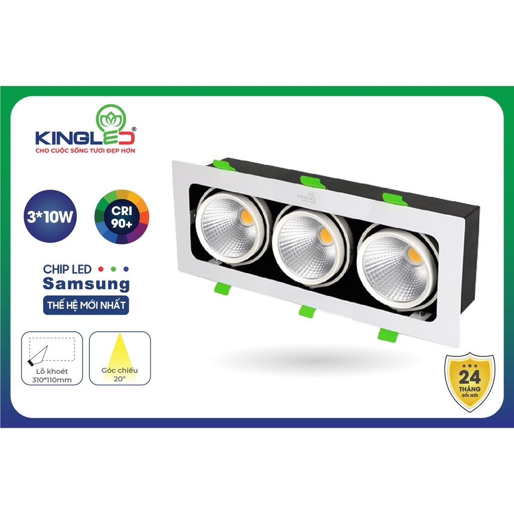 ĐÈN LED VUÔNG ÂM TRẦN SPOTLIGHT KINGLED
