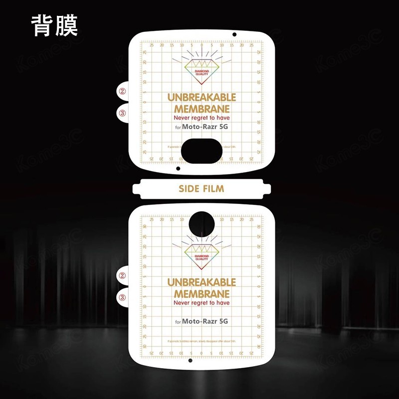 Miếng hydrogel mềm dán bảo vệ màn hình trước và sau cho Motorola Blade Razr 5G Moto 2020