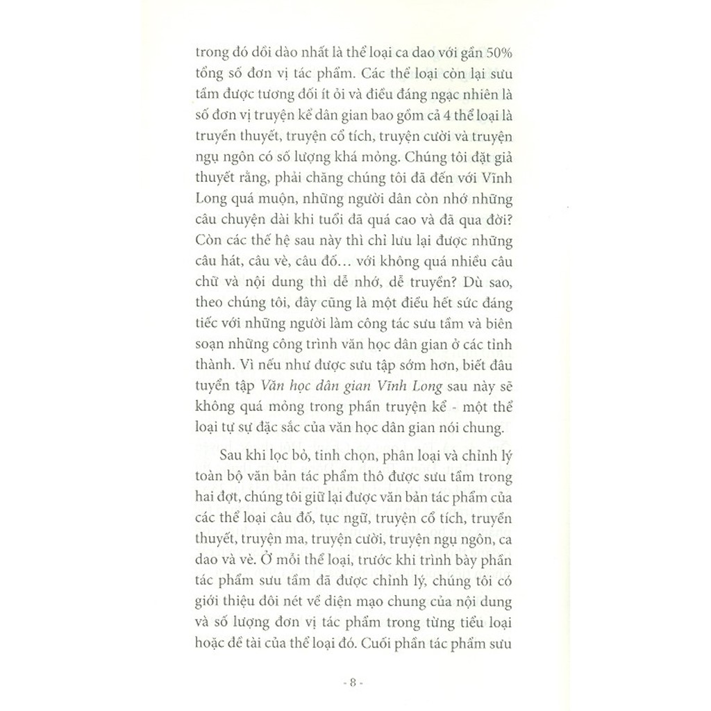 Sách - Văn Học Dân Gian Vĩnh Long (Tuyển Chọn Từ Tài Liệu Sưu Tầm Điền Dã) - Tập I