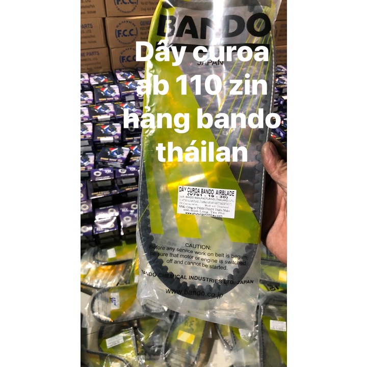 Dây Curoa Bando cho xe Ab110 AirBlade đời 2007 tới 2012 chính hãng Thái Lan