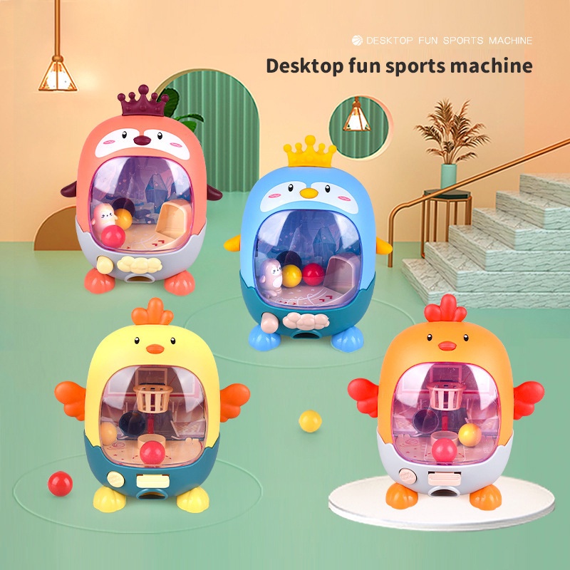 Set đồ chơi bóng rổ ZHAN QI TOYS chơi bằng ngón tay mini