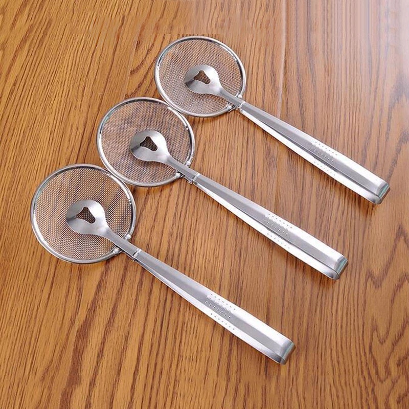 Kẹp Lưới Lọc Thức Ăn Bằng Thép Không Gỉ Đa Năng Tiện Dụng Cho Nhà Bếp