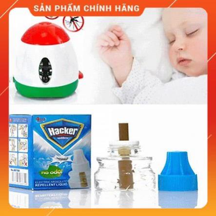 MÁY ĐUỔI MUỖI XÔNG TINH DẦU HACKER TẶNG KÈM 1 LỌ TINH DẦU[BUÔN SỈ RẺ]